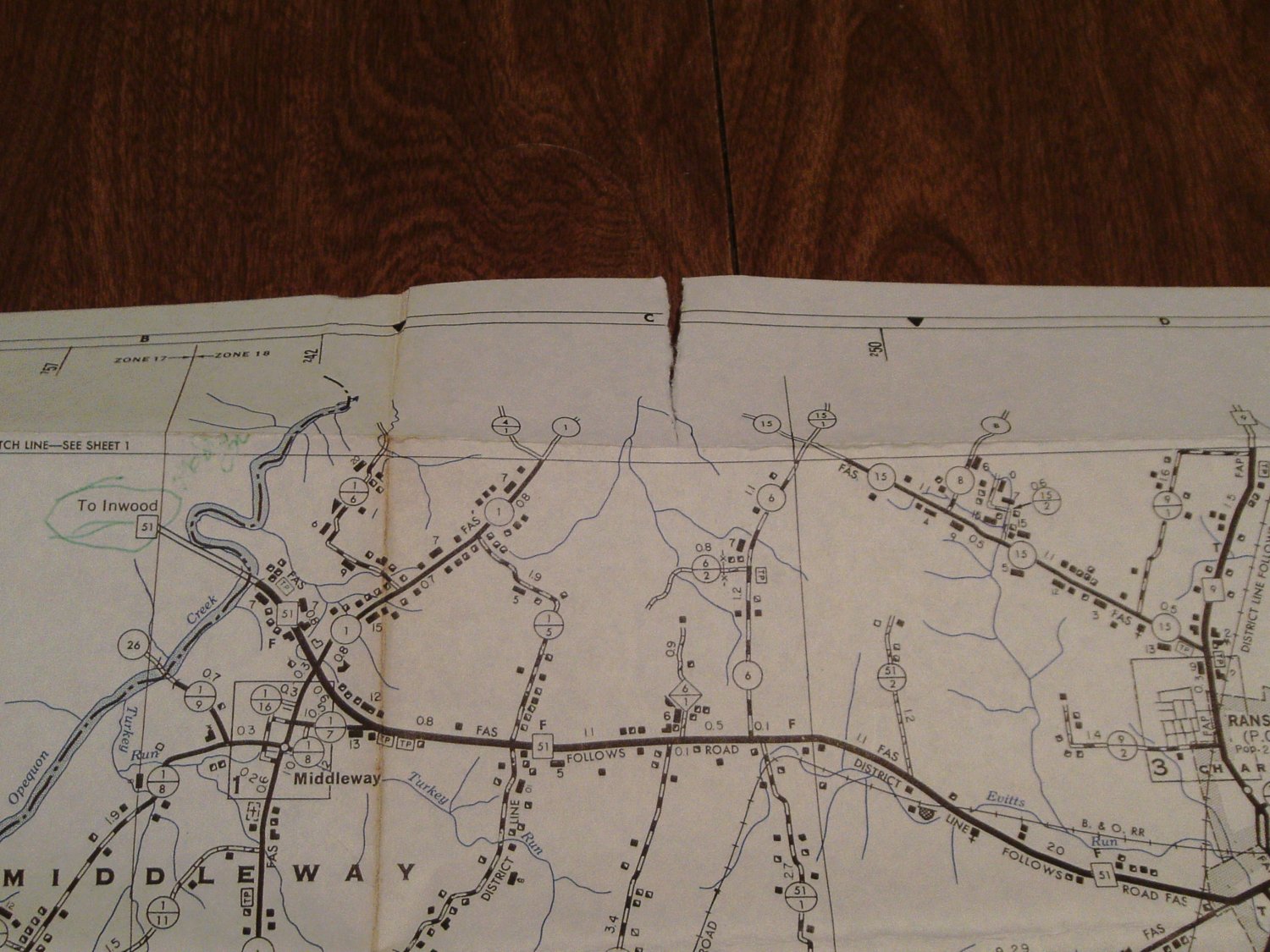 Jefferson County West Virginia General Highway Map 1985 2 Sheet Map 2302