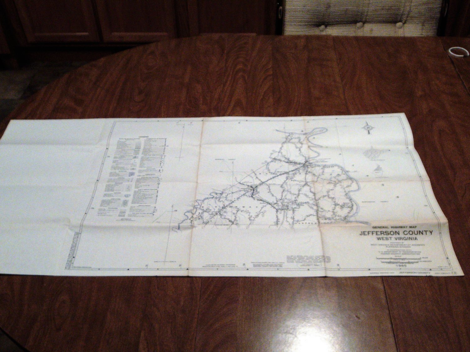 Jefferson County West Virginia General Highway Map 1985 2 Sheet Map 5766