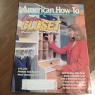 American How-To November/December 1999 Vol 7 No 6 Issue 37 Custom Closet, Lamp, Counter (C7)