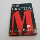 M is for Malice by Sue Grafton (1996) (L23c11) Kinsey Millhone #13, Henry Holt and Company HC