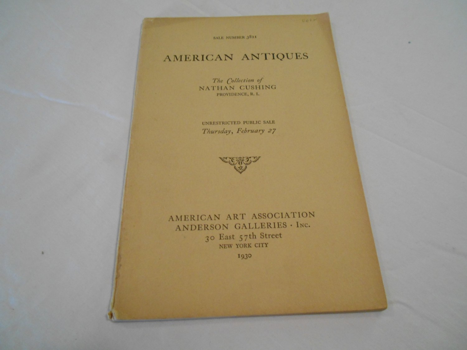American Antiques Collection of Nathan Cushing Providence, RI Sale #3821 (1930) (103)