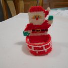 Handcrafted Plastic Canvas Santa Toothpick Holder (BB59) (PL) Crafts, Handmade Handcrafted Plastic Canvas Santa Toothpick Holder (BB59) (PL) Crafts, Handmade