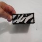 Handcrafted Plastic Canvas Mini Note Holder Black and White (BB59) (PL) Crafts, Handmade