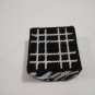 Handcrafted Plastic Canvas Mini Note Holder Black and White (BB59) (PL) Crafts, Handmade