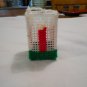 Handcrafted Plastic Canvas Square Candle Christmas Tree Ornament (BB59) (PL) Crafts, Handmade