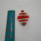Handcrafted Plastic Red and White Christmas Tree Ornament (BB59) (PL) Handmade Handcrafted Plastic Red and White Christmas Tree Ornament (BB59) (PL) Handmade