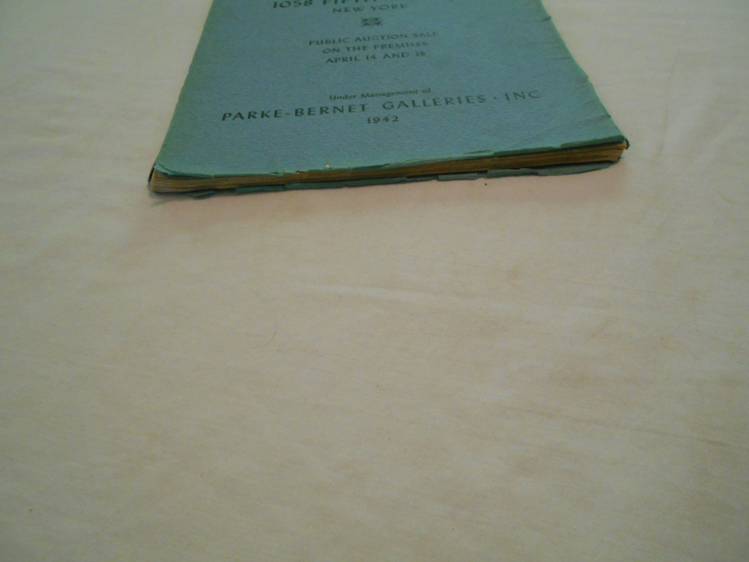 Parke Galleries Auction Catalog (1942) Sale number 366 (WC4)