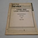 Tandy TRS-80 Line Printer Radio Shack Service Manual (GR1r1) Catalog 26-1150 and 26-1152 Tandy TRS-80 Line Printer Radio Shack Service Manual (GR1r1) Catalog 26-1150 and 26-1152