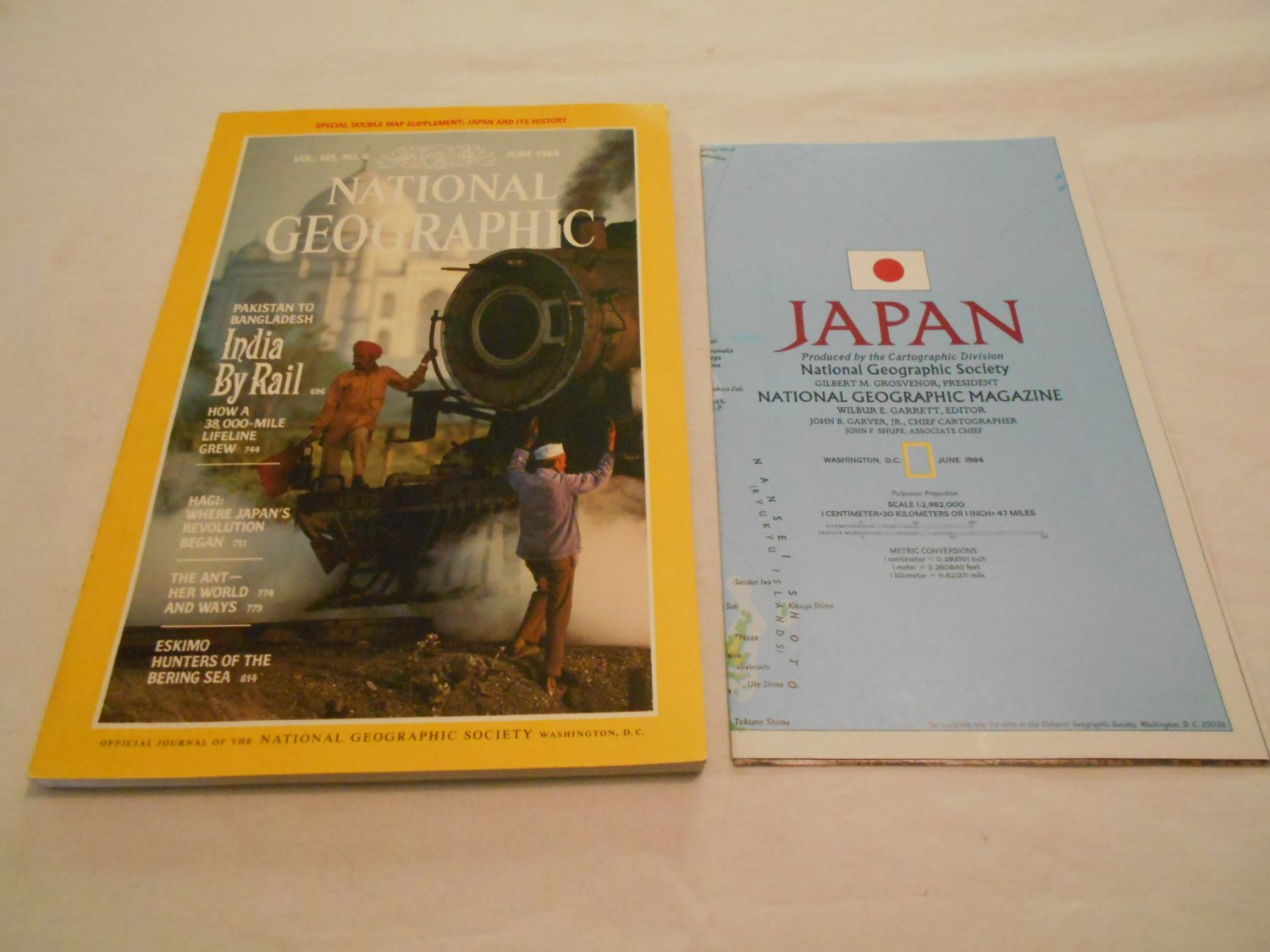 National Geographic Vol. 165 No. 6 June 1984 (C17) Japan, India's