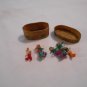 Handmade Guatemalan Worry Dolls in Pine Box With 5 Mini Dolls (PL) Trouble Dolls/Folk Art (SD3)