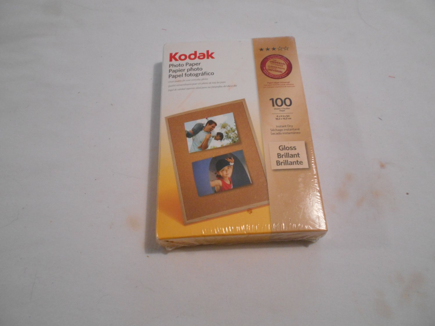 Kodak 4 X 6 100 Sheets Gloss Photo Paper For Inkjet Printers Mb1