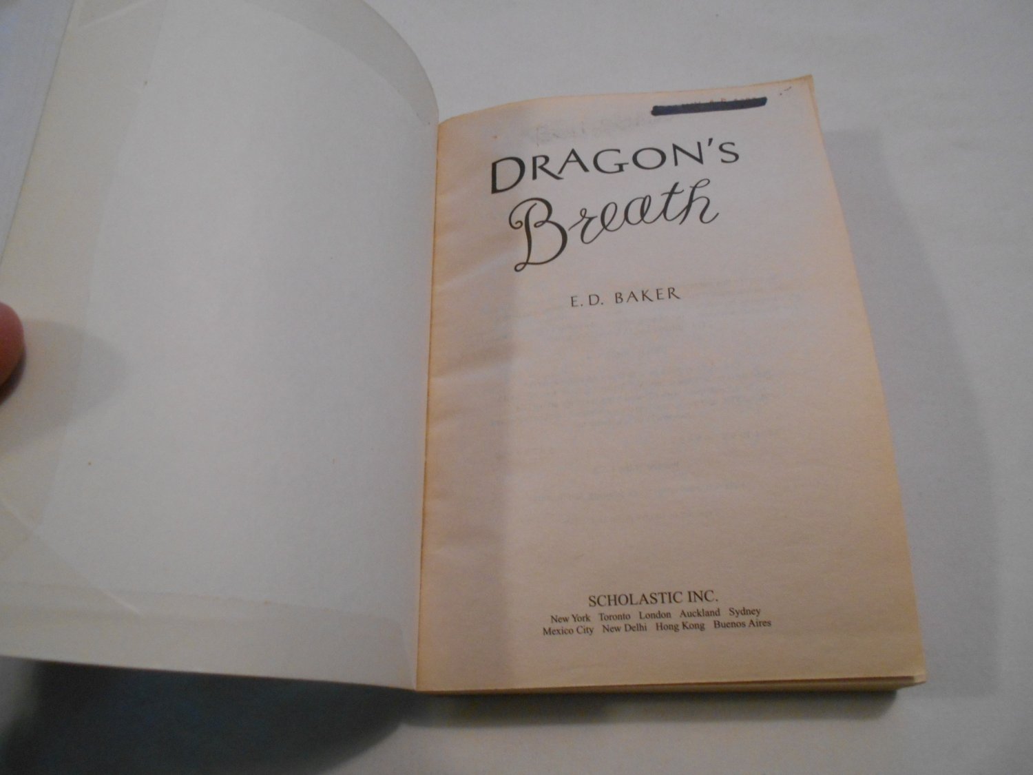 Dragon's Breath by E.D. Baker (2005) (B6) The Tales of the Frog ...