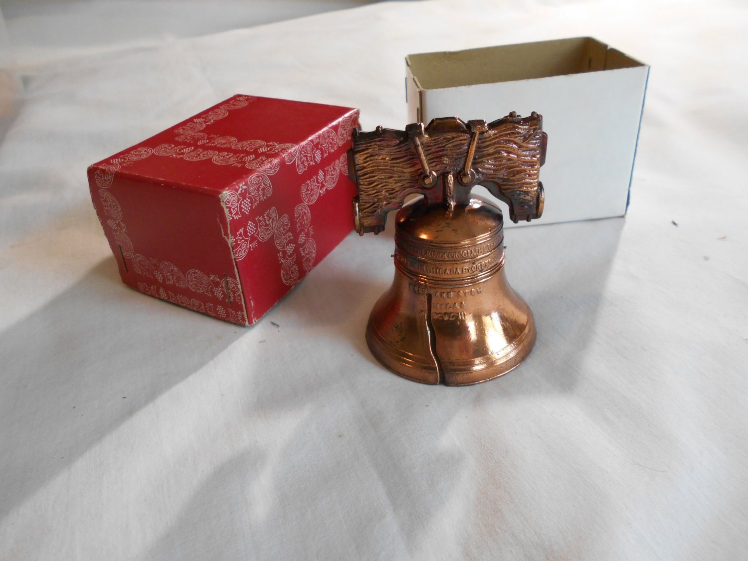Brass Liberty Bell 3" in Box made in Japan (80)