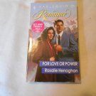For Love Of Power by Rosalie Henaghan (1980) (R24a1) Harlequin Romance #3194, PB