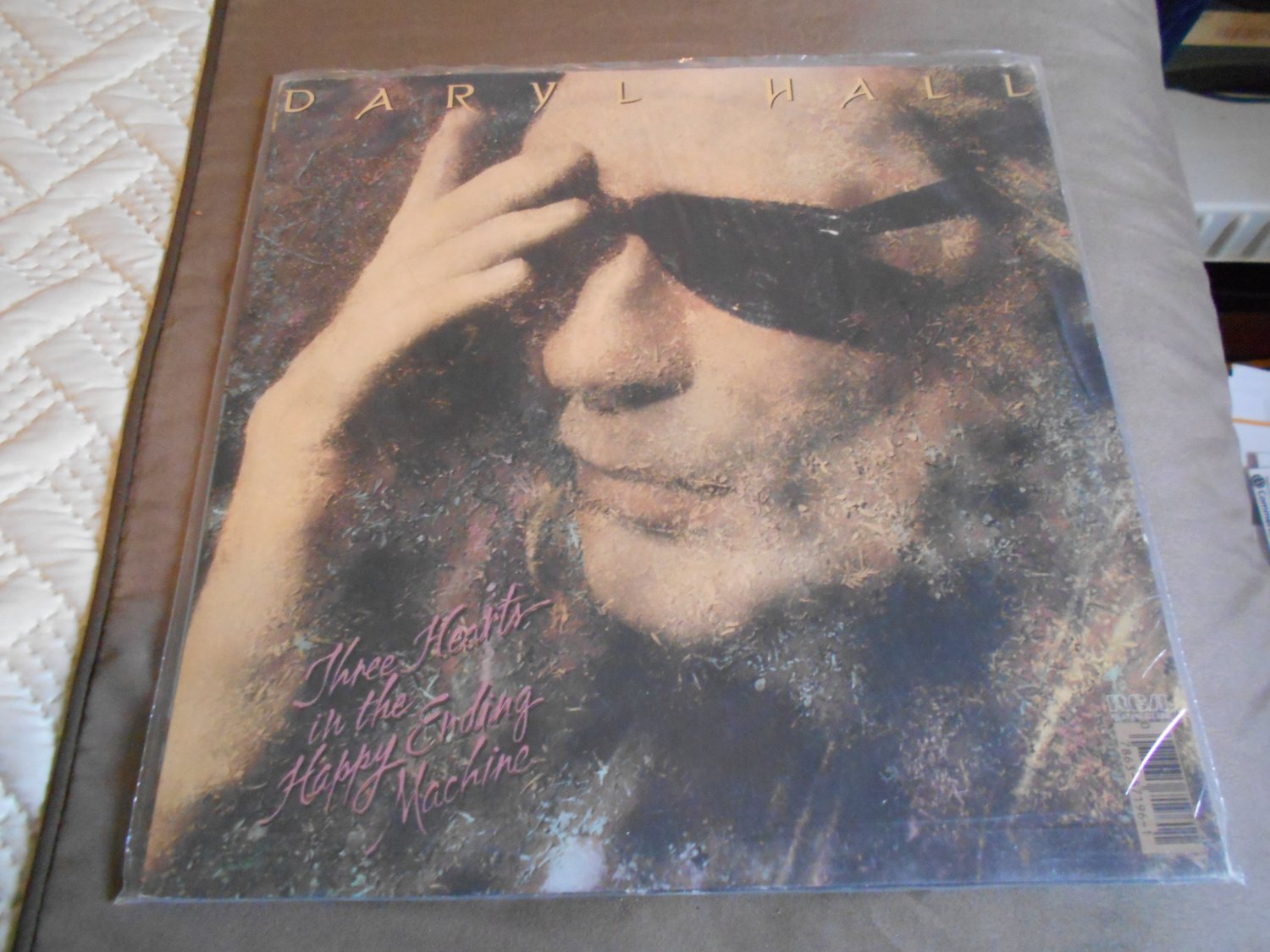 Daryl Hall Three Hearts in the Happy Ending Machine 12" Vinyl Record Album AJL1-7196 1986