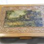 Cottage Scene Trees and Nice Design Wooden Jewelry Box (167)