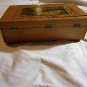 Cottage Scene Trees and Nice Design Wooden Jewelry Box (167)