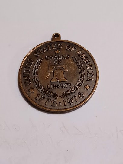 The Spirit Of 76 Bicentennial Anniversary Bronze Medal Pendant Cradle ...