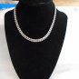 Clear Stone Double Strand Chocker Style Necklace 14" (BD1)