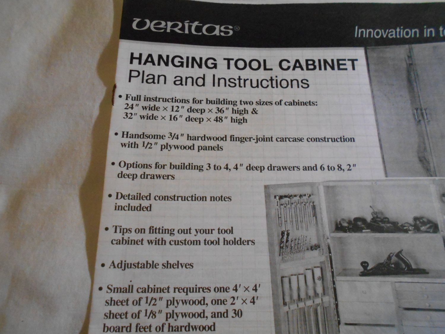 Hanging Tool Plan by Veritas (170) DIY Item 05L1801