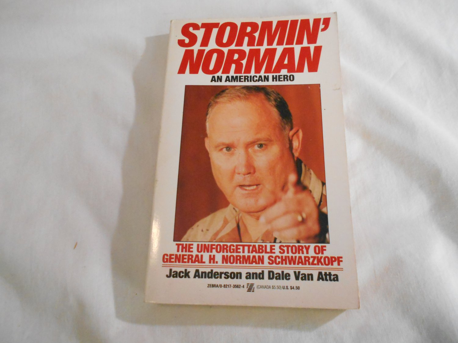 Stormin' Norman: An American Hero by Kurt Andersen (1991) (R21a9) Zebra Books PB