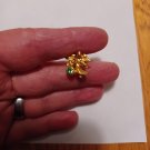 Gold Tone Angel with August Peridot Stone Pin/Brooch