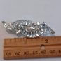 Silver Tone with Clear Star Shaped Stones Pin/Brooch (J1)
