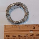 Double Entwined Circle with Blue Stones Pin/Brooch