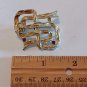 Gold Tone With Two Ruby Colored Stones Pin/Brooch (J1)