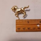 Gold Tone Prancing Horse Pin / Brooch