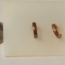 Tiny Hoop Gold Tone Pierced Earrings
