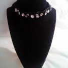 Plus Size Velvet Chocker with Clear and some Smokey Gray Stones