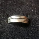 Silver 5 Layer Band Size 8 1/2 Ring (#8/SD1)