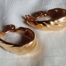 Monet Gold Elongated Hoop Clip On Earrings (CO1) Monet Gold Elongated Hoop Clip On Earrings (CO1)