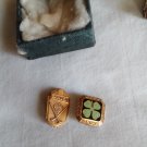 Garden 4H Allis Chalmers Lapel Hat Pin and Four Leaf Clove Lapel Pin (SD2)