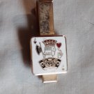 Mr. Tara King of Hearts Enamel Playing Card Tie Clip / Tie Clasp (SD3)
