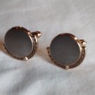 Hickok Round Gold and Silver Cufflinks (SD3)