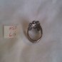 Silver Wire Wave Swirl Statement Ring size 6 1/2 (#57) (SD1)