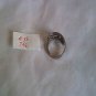 Silver Wire Swirl Statement Ring size 7 3/4 (#38) (SD1)