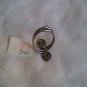 Silver Wire Swirl Statement Ring size 8 (#261) (SD1)