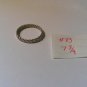 Silver Twisted Wire Ring Simple Filigree Band size 7 3/4 (83) (SD1)