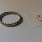 Silver Twisted Wire Ring Simple Filigree Band size 8 1/2 (9) (SD1)