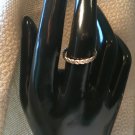 Silver Twisted Wire Ring Simple Filigree Band size 8 3/4 (236) (SD1)