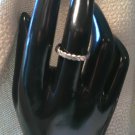 Silver Twisted Wire Ring Simple Filigree Band size 8 1/2 (235) (SD1)