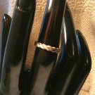 Silver Twisted Wire Ring Simple Filigree Band size 6 (245) (SD1)