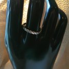 Silver Twisted Wire Ring Simple Filigree Band size 10 (268) (SD1)