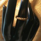 Silver Twisted Wire Ring Simple Filigree Band size 7 1/2 (237) (SD1)