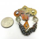 Bronze with Beads and Dangle Pin/Brooch (J1)
