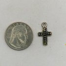 Silver Tone with Black Accent Cross Pendant NO Chain (SD3) Silver Tone with Black Accent Cross Pendant NO Chain (SD3)
