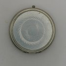 Made In Hong Kong Silver Tone Pill Box with Two Circles in Top (SD2) Made In Hong Kong Silver Tone Pill Box with Two Circles in Top (SD2)